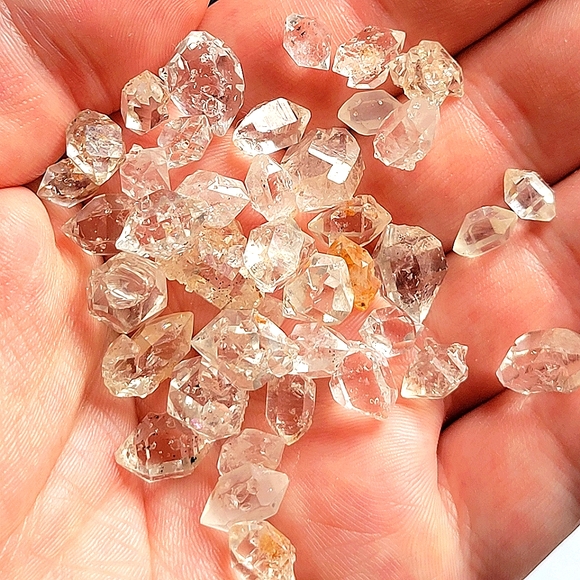 ♡50pcs. Natural Herkimer Diamonds 5-15mm Rough Gemstone ♡ - Picture 3 of 7